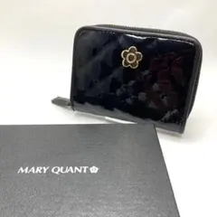 極美品✨MARY QUANT エナメルキルトマルチウォレット 折財布 コンパクト