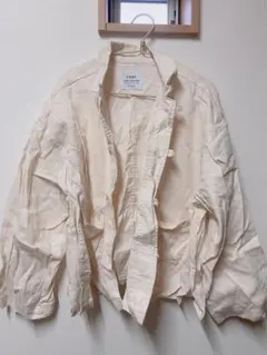 【coen】 アイボリー 長袖シャツ