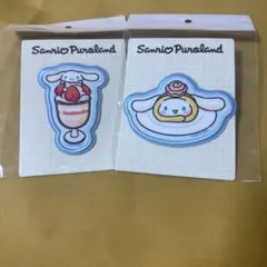 シナモロール　サンリオピューロランド　フード　ワッペンシール　2つ　新品