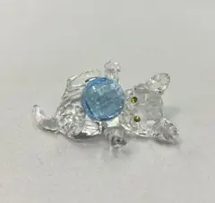 スワロフスキー Swarovski 『子ネコ ブルーボール』仔猫 子猫 ネコのサムネイル