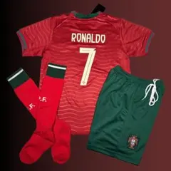 《140サイズ》 クリロナ ポルトガル代表 キッズ サッカー ユニフォーム 最新