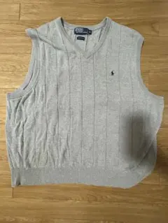 【90s】Polo by Ralph Lauren グレー ベスト XL