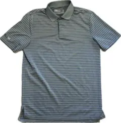 RLX ラルフローレン ゴルフ ポロシャツ メンズS グレー ボーダー