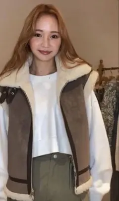 リバーシブル ムートンコート