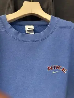 NIKE90s made in USAスウェット トレーナー 刺繍ロゴ ブルーのサムネイル