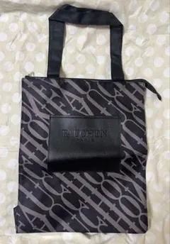 FAUCHON エコバッグ ブラック/グレー