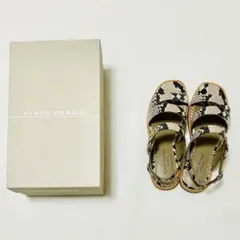 【新品未使用】NOUER ELVIO ZANON パイソン柄サンダルのサムネイル