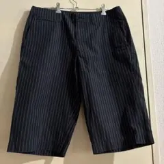 無印良品　メンズ ストライプ柄 ハーフパンツ ショートパンツのサムネイル