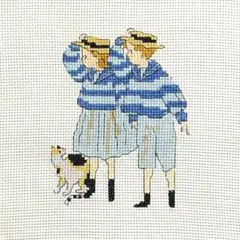 クロスステッチ　ハンドメイド 完成品　くらはしれい　刺繍のサムネイル