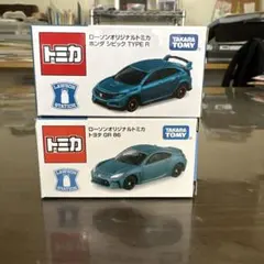 ローソンオリジナルトミカ　2台セット　GR86 シビック　TYPE Rのサムネイル