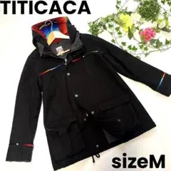 TITICACA チチカカ マルチカラー フード付 ボアコート