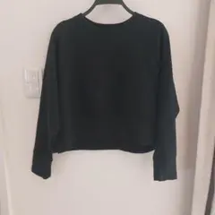 NIKE ブラック クロップドスウェット