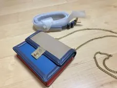 coach コーチ　ショルダーバッグ　ハットン　ターンロック　マルチカラー