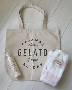 ♪バッグ付き♪ ジェラピケ ボディミスト&ソックス（ピンクストライプ）