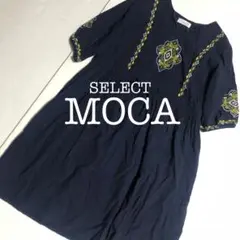 セレクトモカ　ワンピース　ネイビー　刺繍　selectMOCA A726のサムネイル