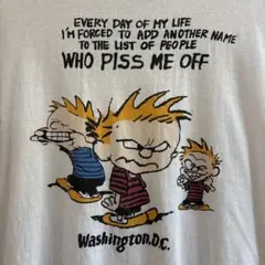 ヴィンテージ パキスタン製ボディCalvin and Hobbes TシャツXLのサムネイル