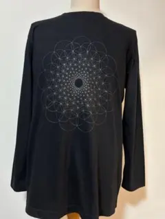 SALE】ロンT 麻の輪 ブラック XLのサムネイル