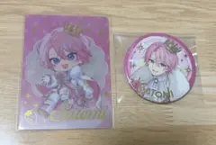 すとぷり　10周年　さとみ　缶バッジ コレクションカード　セットのサムネイル