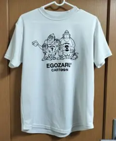 EGOZARU エゴザル カートゥーン Tシャツ ホワイト Sサイズ