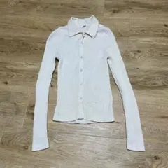 UNIQLO　エクストラファインメリノリブポロカーディガン（長袖）