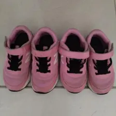 ニューバランス　キッズ スニーカー ピンク メッシュ ベルクロ