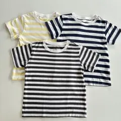 無印良品　Tシャツ　110cm ボーダーのサムネイル