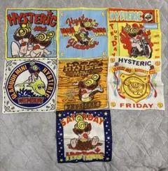 ヒステリックミニ　ガーゼハンカチ　ヘアゴム付き