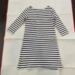 無印良品 ボーダーワンピース 長袖 Mサイズ