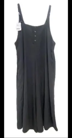 本日値下げ★オールインワン フレアワイドパンツ 黒