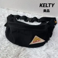 美品 KELTY ケルティボディバッグ ブラック ウエストポーチ