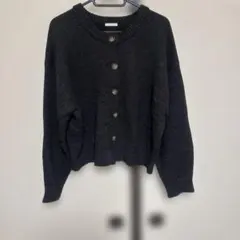 GU ボタン付きカーディガン Lサイズ 黒