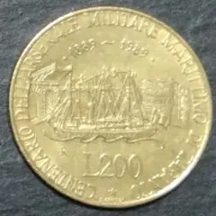 イタリア1954年シラクサナ大寸法200リラ使用済切手　通常200リラ使用済切手 イタリア1954年シラクサナ大寸法200リラ使用済切手 通常200リラ使用済