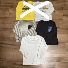 長袖Tシャツ 5点セット 110