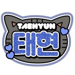 【TOMORROW X TOGETHER】うちわ文字 ネームボード【テヒョン】