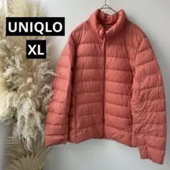 美品【ユニクロ】レディース・ウルトラライトダウンジャケット◇サーモンピンク・XL