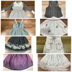 LIZLISA axes femme 夢展望 ワンピース スカート等 8点セット