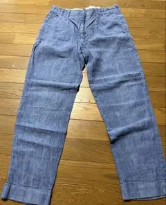 Paul Smith ９部丈・麻水色パンツ サイズMのサムネイル