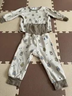 裏起毛 腹巻付きパジャマ 90cm