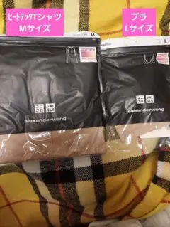 【新品】UNIQLO ヒートテック ブラL 、クルーネックTシャツM セット