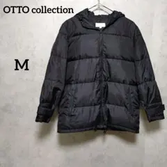 OTTO オットーコレクション　フード付ダウンジャケット　ダウンコート　黒　Mのサムネイル