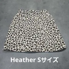 Heather ヒョウ柄 ミニスカート Sサイズ Y2K