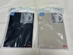 ユニクロ エアリズム UVカットUネックT(八分袖) 2枚セット サイズL