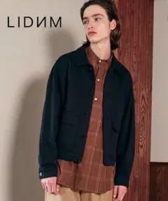 ★未使用★LIDNMガーメントダイカバーオールMブラックのサムネイル