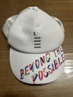 ゴーセン帽子　ホワイトメッシュキャップ BEYOND THE POSSIBLE