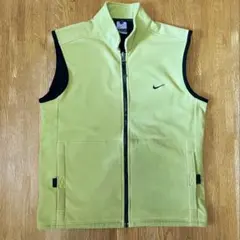 ナイキ nike 00s フリース ベスト ライムグリーン y2k