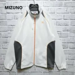 美品♡【ミズノ】ジャージ ジップアップジャケット 白×グレー S レディース