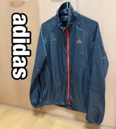 adidas アディダス　グレー ナイロン　ジャケット M ウインドブレーカー
