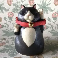招き猫　ハチワレ╰(*´︶`*)╯♡