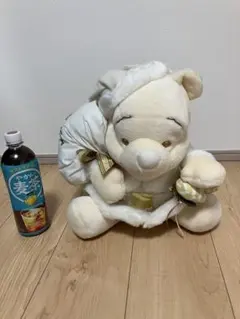 X'masサンタシリーズ　くまのプーさん クリスマスぬいぐるみ 白限定品 郵便局