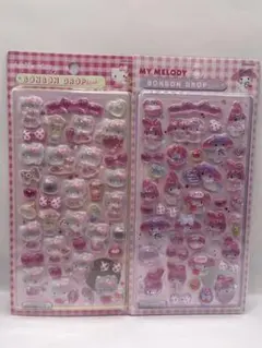 ハローキティ・マイメロディ ボンボンドロップシールセット